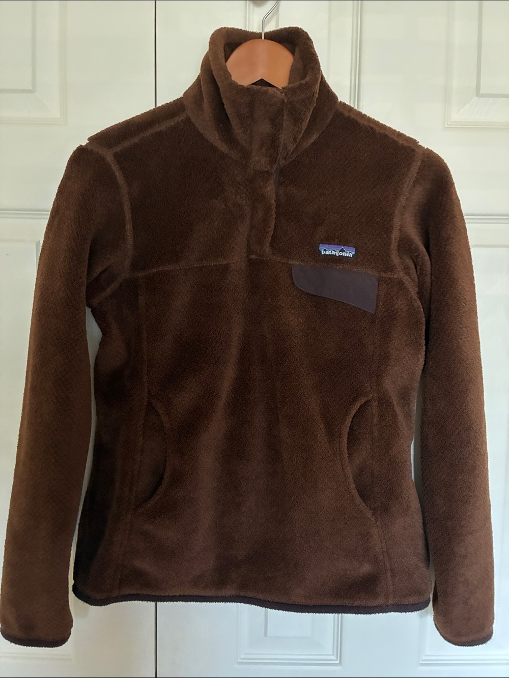 Patagonia Brown Zip-Up Fleece Pullover in Women’s Jacket - Size Small EUC - Picture 2 of 13